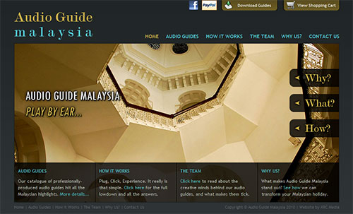 Augio Guide Malaysia Web Site Screenshot - Click to Enlarge